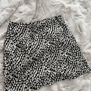 Princess Polly Black and White Mini Pencil Skirt